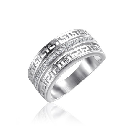 Серебряное кольцо с фианитами (К2Ф/461)