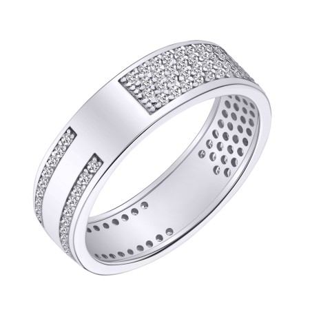 Серебряное кольцо с фианитами (КК2Ф/2049)