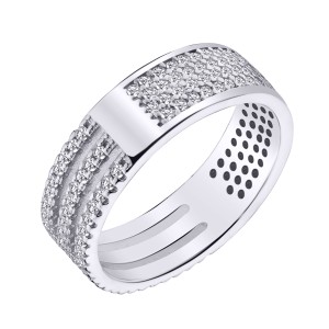 Серебряное кольцо с фианитами (КК2Ф/2050)