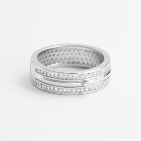 Серебряное кольцо с фианитами (КК2Ф/2051)