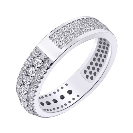 Серебряное кольцо с фианитами (КК2Ф/2058)