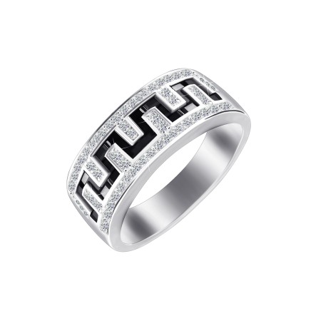 Серебряное кольцо с фианитами (КК2ФО/188)