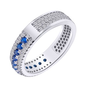 Серебряное кольцо с фианитами (КК2ФС/2058)