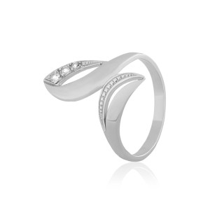 Серебряное кольцо с фианитами (К2Ф/109)