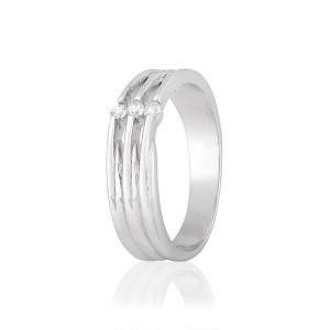 Серебряное кольцо с фианитами (К2Ф/424)
