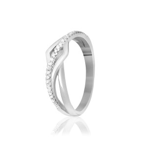 Серебряное кольцо с фианитами (К2Ф/758)
