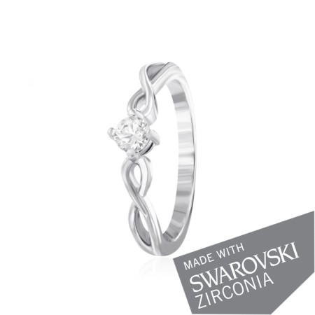 Срібна каблучка з цирконієм SWAROVSKI ZIRCONIA