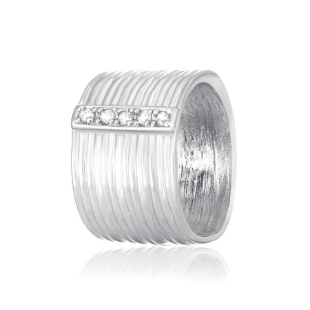 Серебряное кольцо с фианитами (КК2Ф/257)