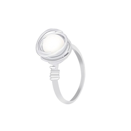 Срібна каблучка з перлами (КК2Ж/260)