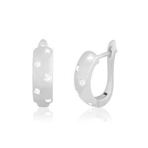 Срібні сережки з фіанітами (СК2Ф/198)