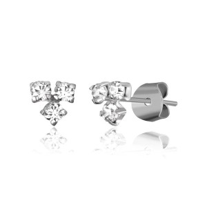 Серебряные серьги с кристаллами (С2Ст/614)