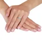 Серебряное кольцо на помолвку с одним камнем - Фото 1