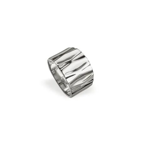 Серебряное кольцо родованное широкое