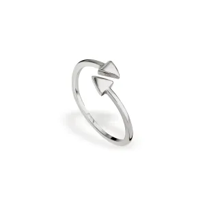 Срібна каблучка геометрія вільного розміру