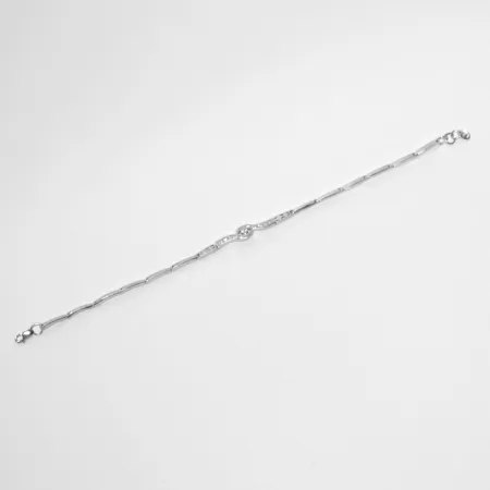 Серебряный браслет со вставкой фианит