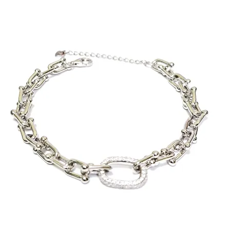 Срібний браслет зі вставкою фіаніт