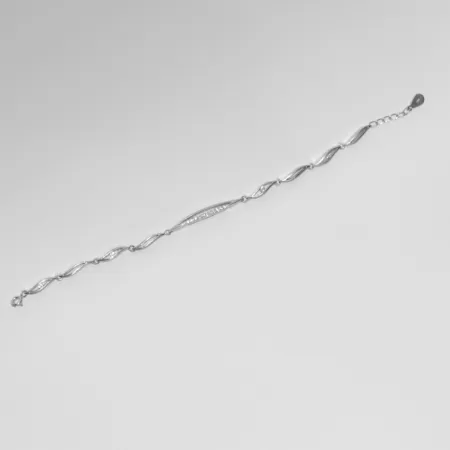 Срібний браслет зі вставкою фіаніт