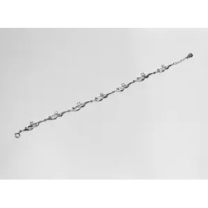 Срібний браслет зі вставкою фіаніт