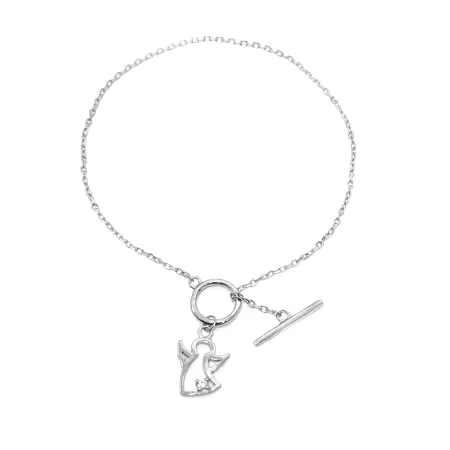 Серебряный браслет со вставкой фианит