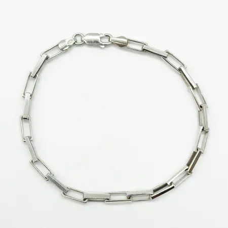 Срібний браслет, плетіння венеція довга