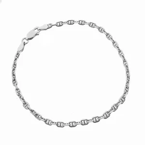 Серебряный браслет, якорь гуччи (822Р)