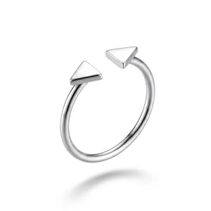 Срібна каблучка геометрія вільного розміру
