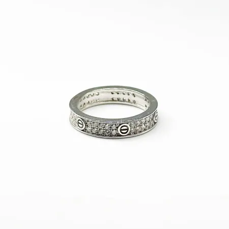 Срібна каблучка в стилі Cartier