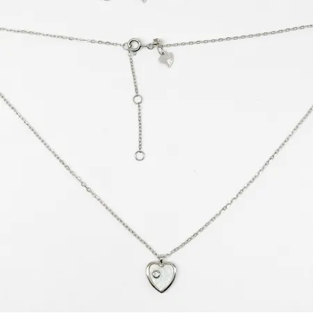 Срібне кольє зі вставкою опал