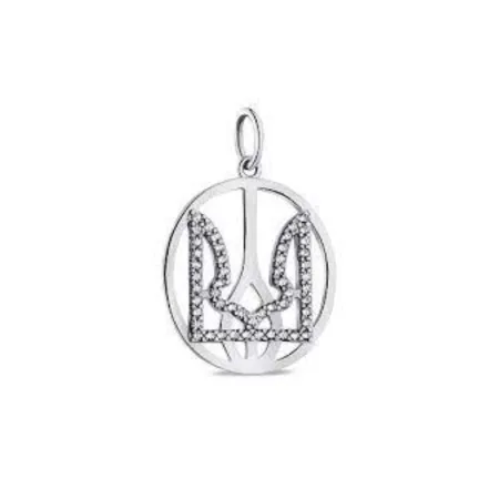 Серебряная подвеска с фианитами