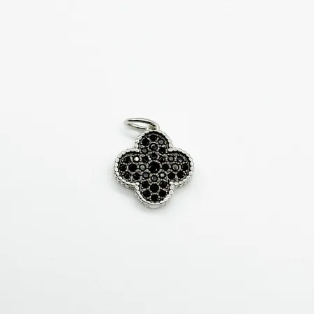 Срібний підвіс в стилі 'Van Cleef & Arpels' зі вставкою фіаніт