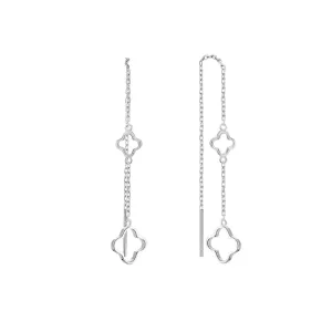 Срібні сережки в стилі 'Van Cleef & Arpels'