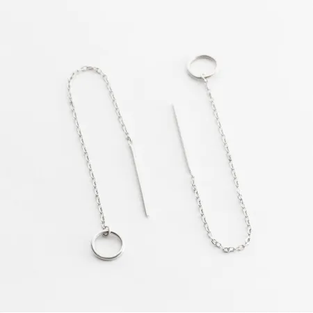 Срібні сережки протяжки