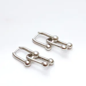 Срібні сережки конго