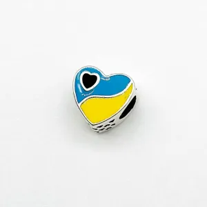Срібний шарм зі вставкою емаль