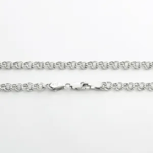 Срібний ланцюжок, плетіння Гарібальді