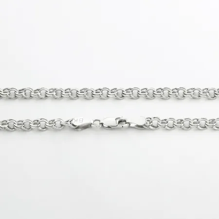 Срібний ланцюжок, плетіння Гарібальді