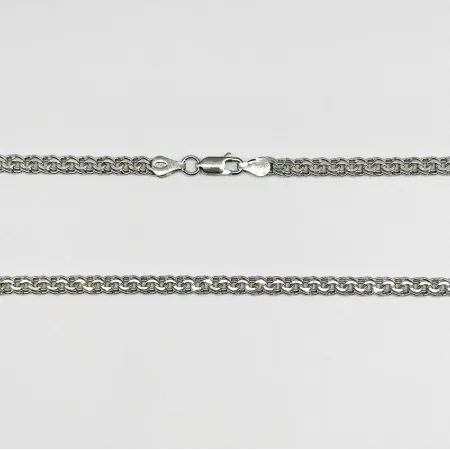 Срібний ланцюжок, плетіння Гарібальді