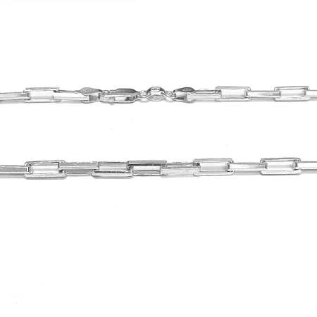 Срібний ланцюжок, плетіння Венеція довга