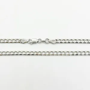 Срібний ланцюжок, гурмет (панцир) квадратний (828Р)