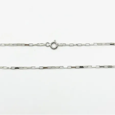 Срібний ланцюжок родований, плетіння Венеція довга