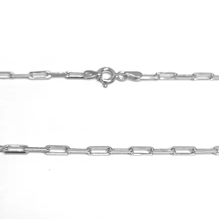 Срібний ланцюжок родований, плетіння Венеція довга