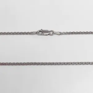 Срібний ланцюжок з плетінням бісмарк