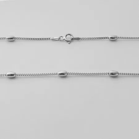 Срібний ланцюжок, плетіння Гурмет (Панцир) з діжечками