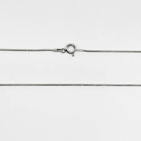 Срібний ланцюжок, плетіння Снейк круглий