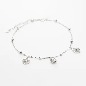 Серебряный браслет замочки