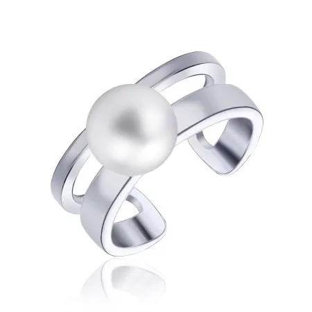 Срібна каблучка з перлами