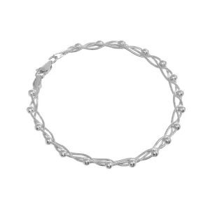 Браслет срібний родований снейк