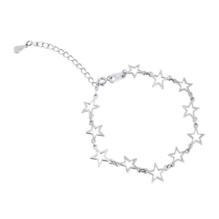 Срібний браслет зірочки