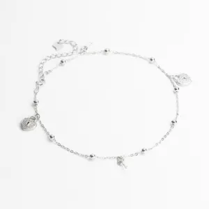 Срібний браслет ключики замочки