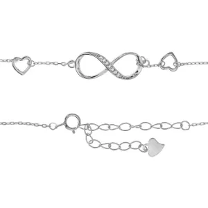 Срібний браслет нескінченність